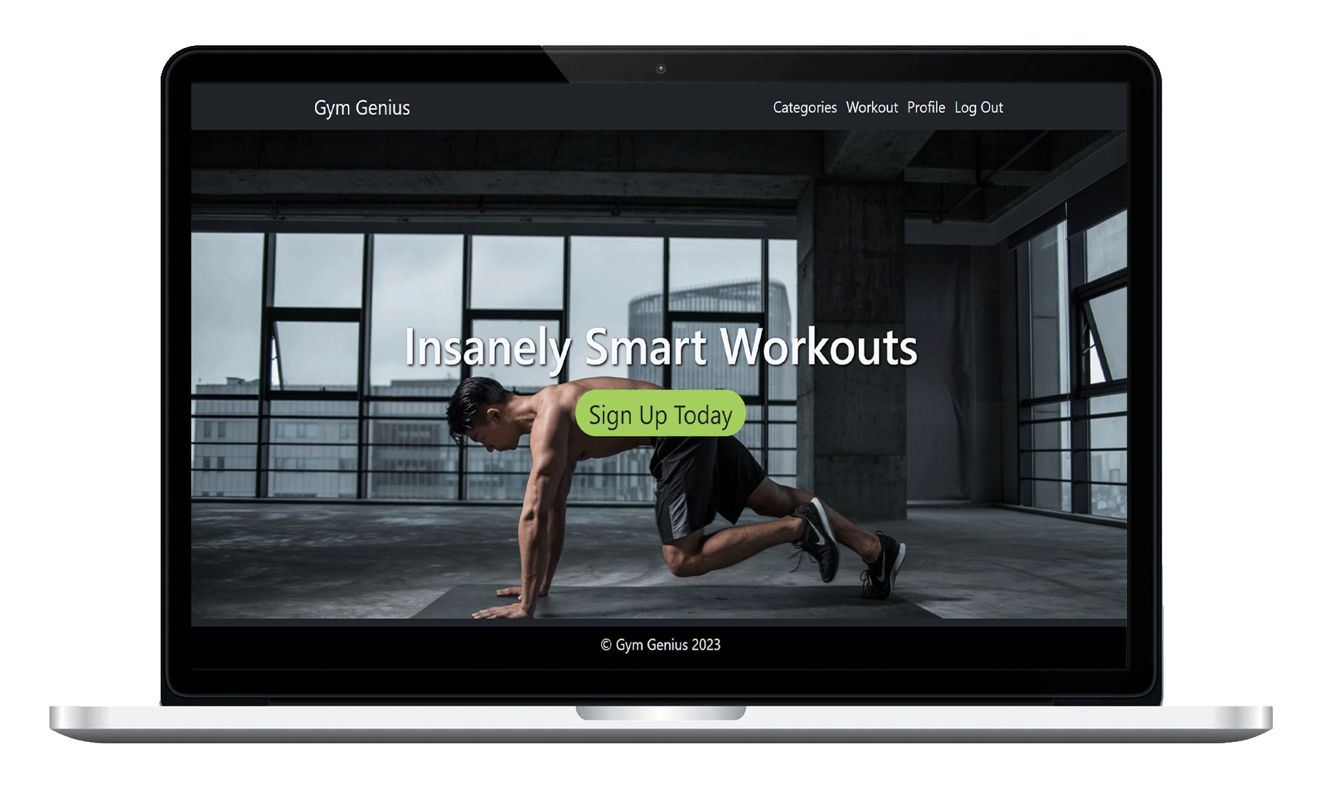 Gym Genius Site Screenshot